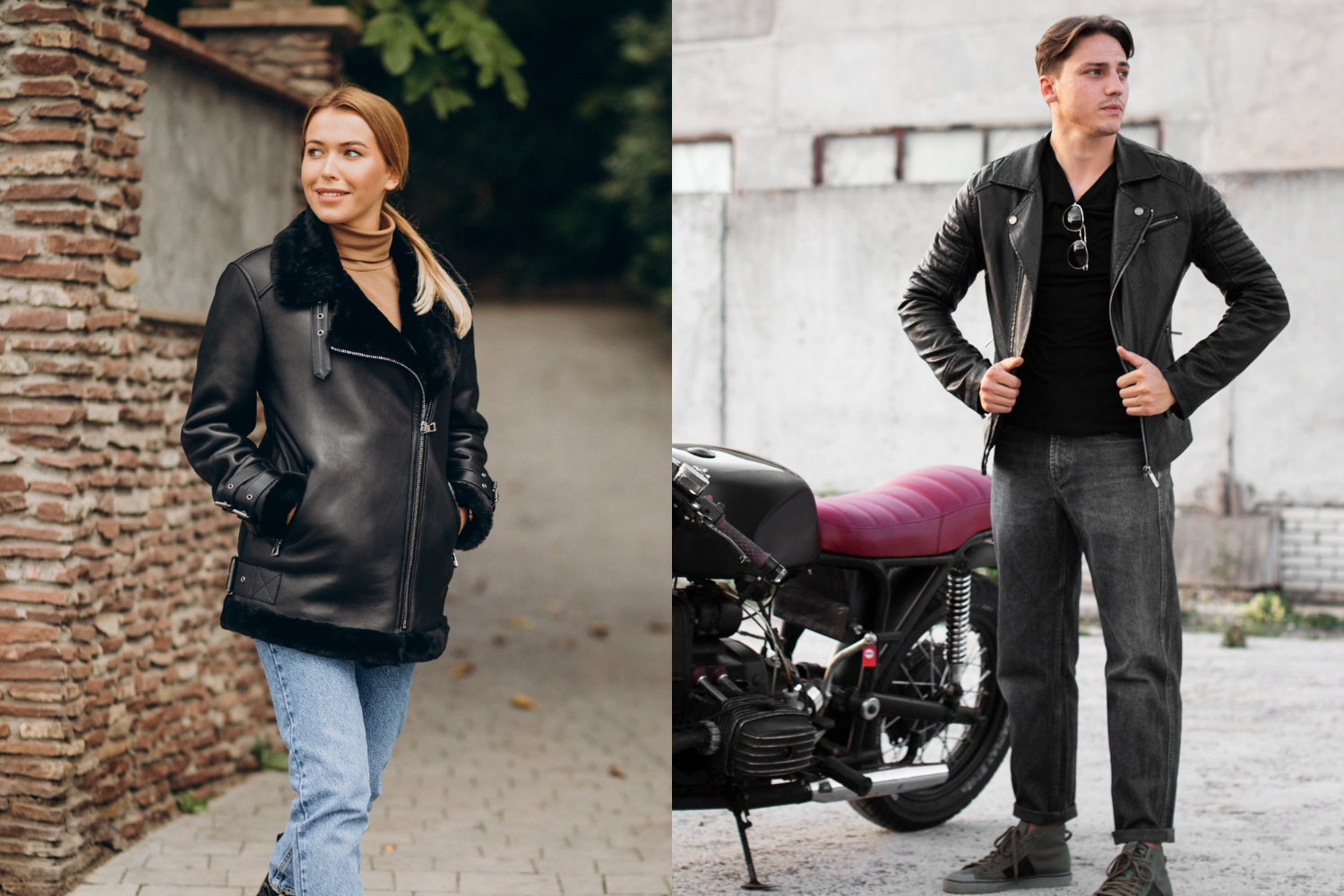 Bomber vs Biker Leather Jacket