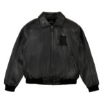 Best Seller Men's Iconic Avirex Leather Jacket Black American Flight Jacket