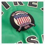 Handcrafted Men's Avirex Leather Jacket Green Leather Bomber Jacket Classic Style - Image 4