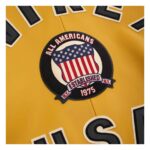 Best Quality Men's Iconic Avirex Leather Jacket Yellow Leather Bomber Jacket Aviator Style - Image 4