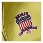 Handmade Men's Iconic Avirex Leather Jacket Lime Green Leather Bomber Flight Jacket - Image 3