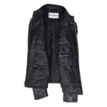 WeeBroz Women's Black Leather Biker Jacket Standing Collar Slim Fit Style - Image 7