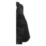 WeeBroz Women's Black Soft Leather Biker Jacket Cross Zip Style - Image 7