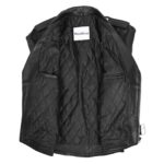 WeeBroz Men's Black Leather Biker Jacket Brando Jacket with Fringes Style - Image 6