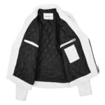 WeeBroz Men's White Leather Biker Jacket Heavy Duty Moto Biker Style - Image 6