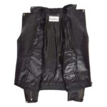 WeeBroz Men's Vintage Black Leather Biker Jacket Brando Biker Style - Image 6