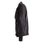 WeeBroz Men's Vintage Brown Leather Biker Jacket Brando Biker Style - Image 4