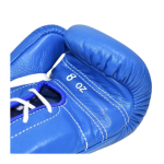 Winning Lace Up Boxing Gloves Blue Professional Training & Sparring Gloves - Image 3