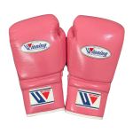 Winning Lace Up Boxing Gloves Pink Professional Training & Sparring Gloves - Image 2