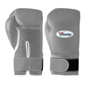 Winning Velcro Boxing Gloves Gray Gym Training & Sparring Gloves