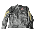 Men’s Indian Motorcycle Leather Jacket Embroidered Black Men's Textile 1901 V2 Biker Jacket - Image 2
