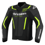 Alpinestars GP Force V2 Leather Motorcycle Jacket Black Green CE Armor Biker Racing Jacket