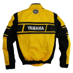 Handmade Men's Yamaha Racing Jacket Yellow CE Certified Breathable Mesh Motorcycle Jacket - Image 2