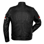 Ducati Urban Stripes Leather Jacket Black Motorcycle Biker Riding Jacket - Image 2