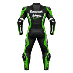 Kawasaki Ninja Leather Motorcycle Racing Suit One-Piece Track Day Biker Suit - Image 2