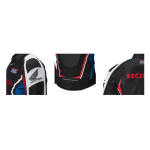 Honda HRC Motorcycle Jacket Men’s Black Red Racing Riding Jacket - Image 3